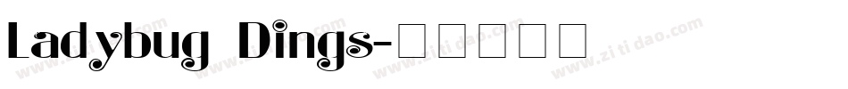 Ladybug Dings字体转换